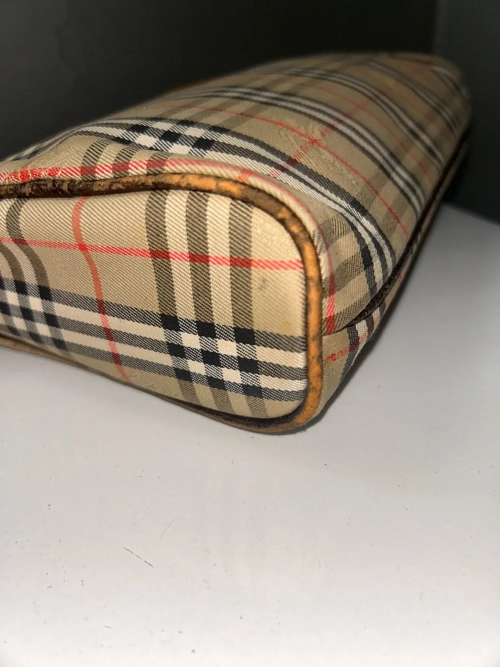Vintage Burberry Nova Check Canvas Clutch Bag - Picture 10 of 12